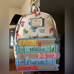 Loungefly Disney Princess Book Stack Backpack